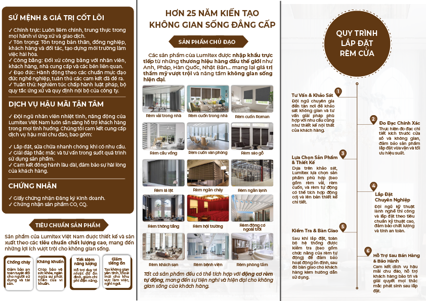 Brochure giới thiệu Công ty Cổ phần Lumitex Việt Nam