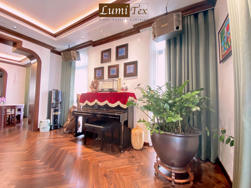 Lumitex lựa chọn sắc xanh hiện đại trẻ trung cho biệt thự Vinhomes Imperia