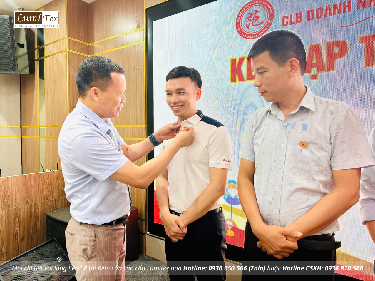 Rèm Lumitex tham dự kỳ họp CLB Doanh nhân Họ Phạm Hải Phòng – Tăng cường kết nối và chia sẻ giá trị Rèm Lumitex tham dự kỳ họp CLB Doanh nhân Họ Phạm Hải Phòng – Tăng cường kết nối và chia sẻ giá trị