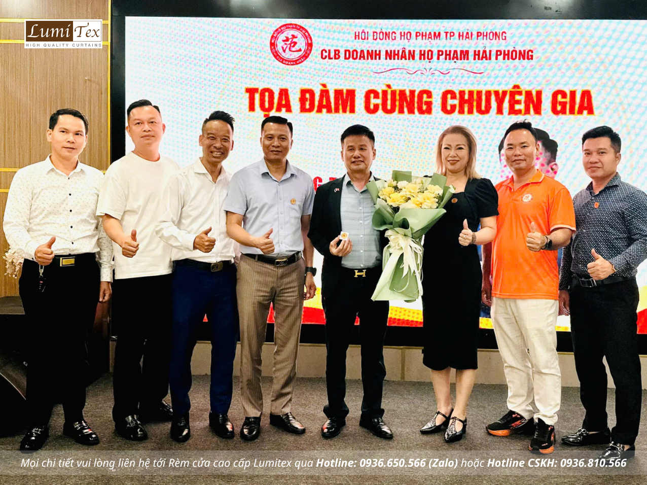 Rèm Lumitex tham dự kỳ họp CLB Doanh nhân Họ Phạm Hải Phòng – Tăng cường kết nối và chia sẻ giá trị Rèm Lumitex tham dự kỳ họp CLB Doanh nhân Họ Phạm Hải Phòng – Tăng cường kết nối và chia sẻ giá trị