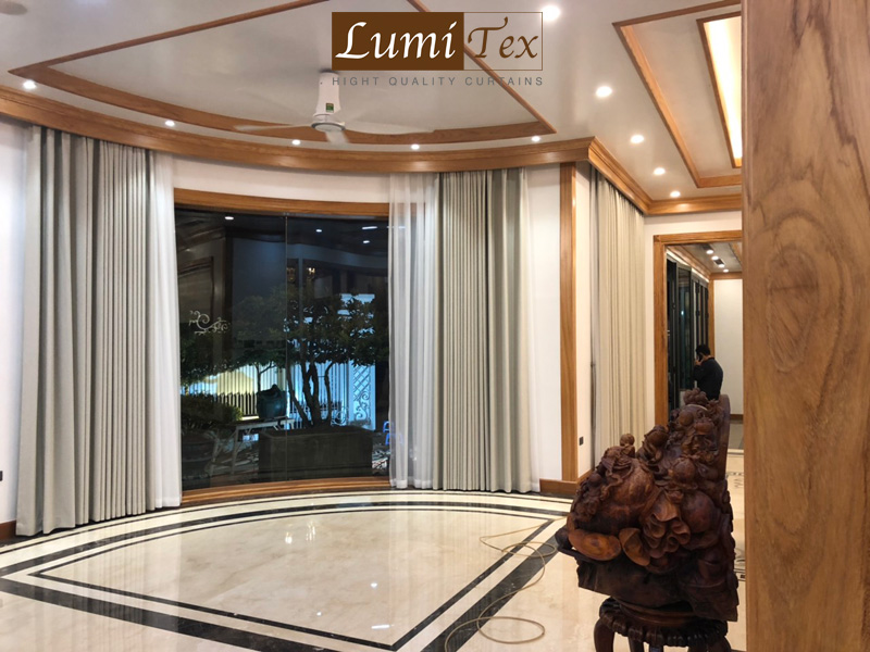 Sự mềm mại, nhẹ nhàng của rèm vải Depo Nhật Bản được Lumitex lựa chọn cho phòng khách