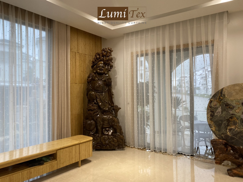 Thiết kế và thi công rèm cửa biệt thự Vinhomes đẳng cấp - Lumitex