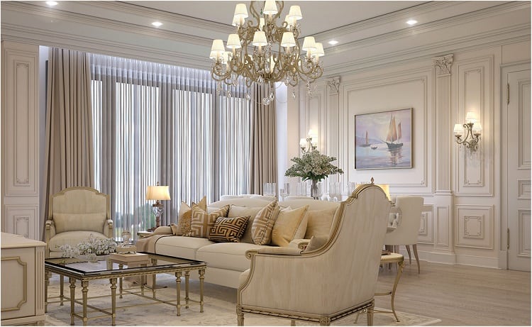 Những gia chủ có cá tính và gu thẩm mỹ khác biệt sẽ yêu thích mẫu rèm cửa phong cách tân cổ điển