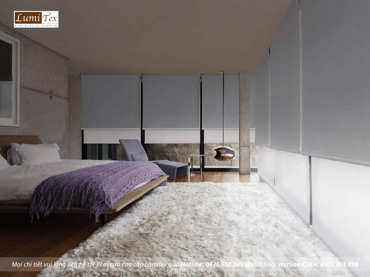 Không gian ngủ và tầm quan trọng của rèm cửa cản sáng tuyệt đối Không gian ngủ và tầm quan trọng của rèm cửa cản sáng tuyệt đối