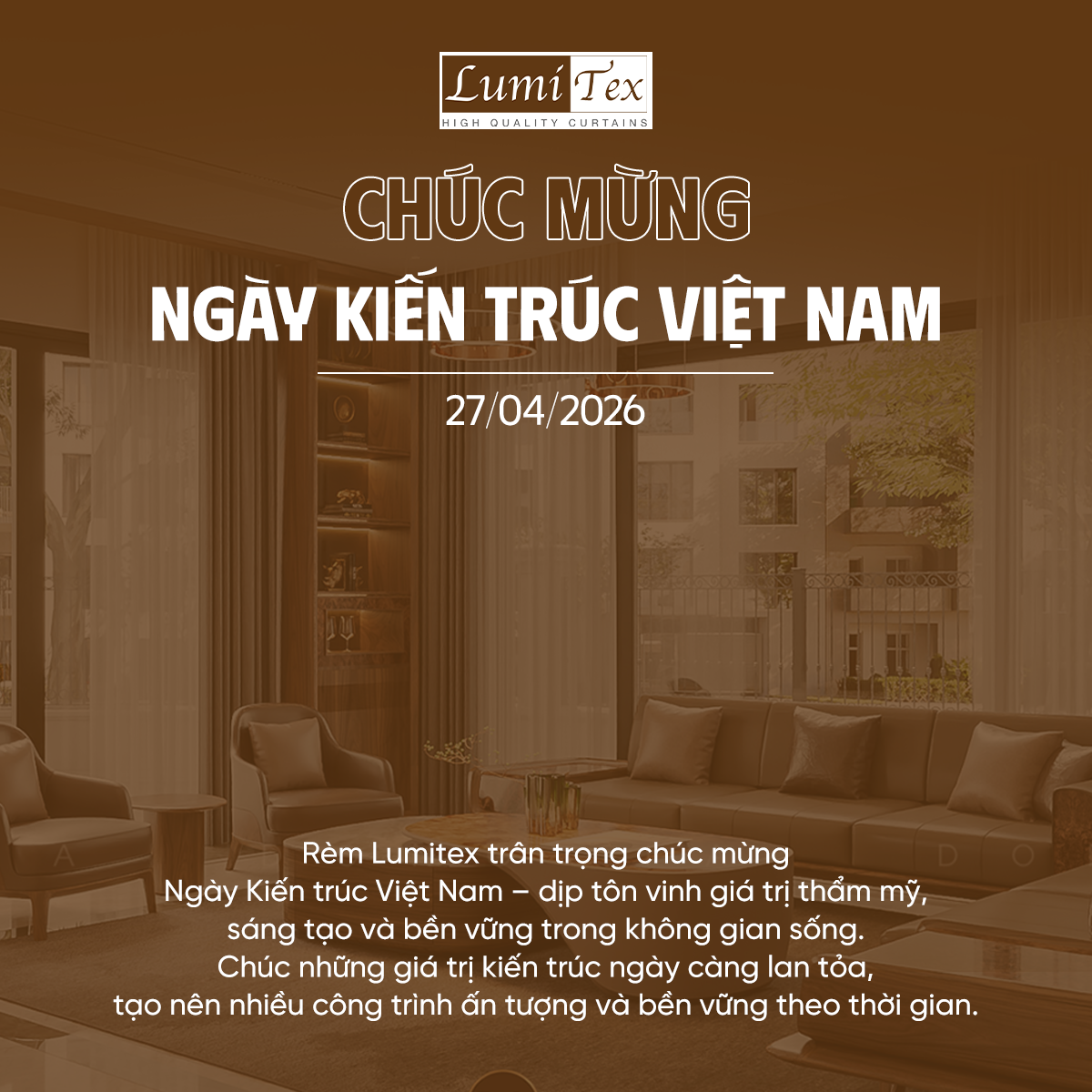 Chúc mừng Ngày Kiến trúc Việt Nam 27/04