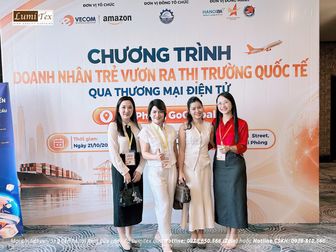 Rèm Lumitex tham gia chương trình “Doanh nhân trẻ vươn ra thị trường quốc tế qua thương mại điện tử”