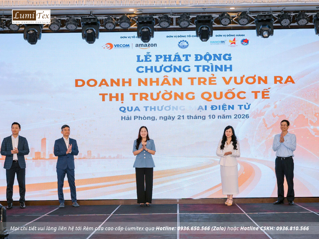 Rèm Lumitex tham gia chương trình “Doanh nhân trẻ vươn ra thị trường quốc tế qua thương mại điện tử”