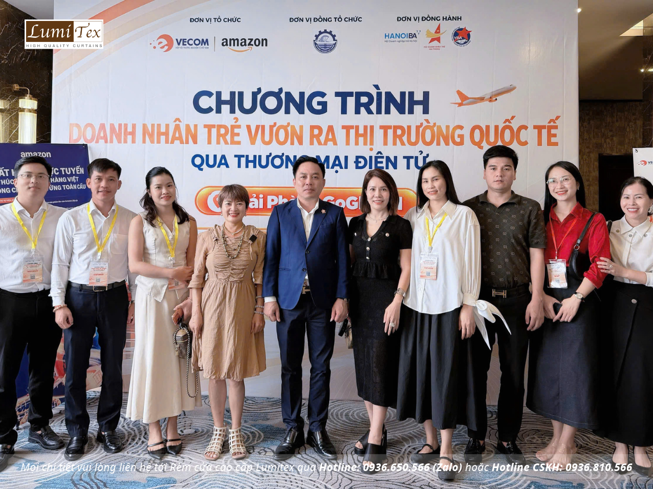 Rèm Lumitex tham gia chương trình “Doanh nhân trẻ vươn ra thị trường quốc tế qua thương mại điện tử”