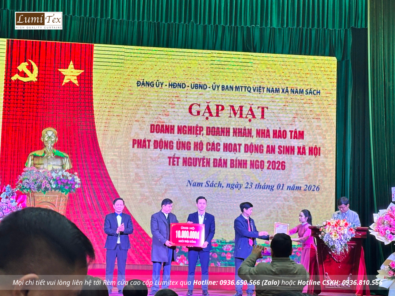 Doanh nghiệp hội viên Hội Doanh nhân trẻ Hải Phòng lan tỏa yêu thương trong chương trình Tết nhân ái Bính Ngọ 2026