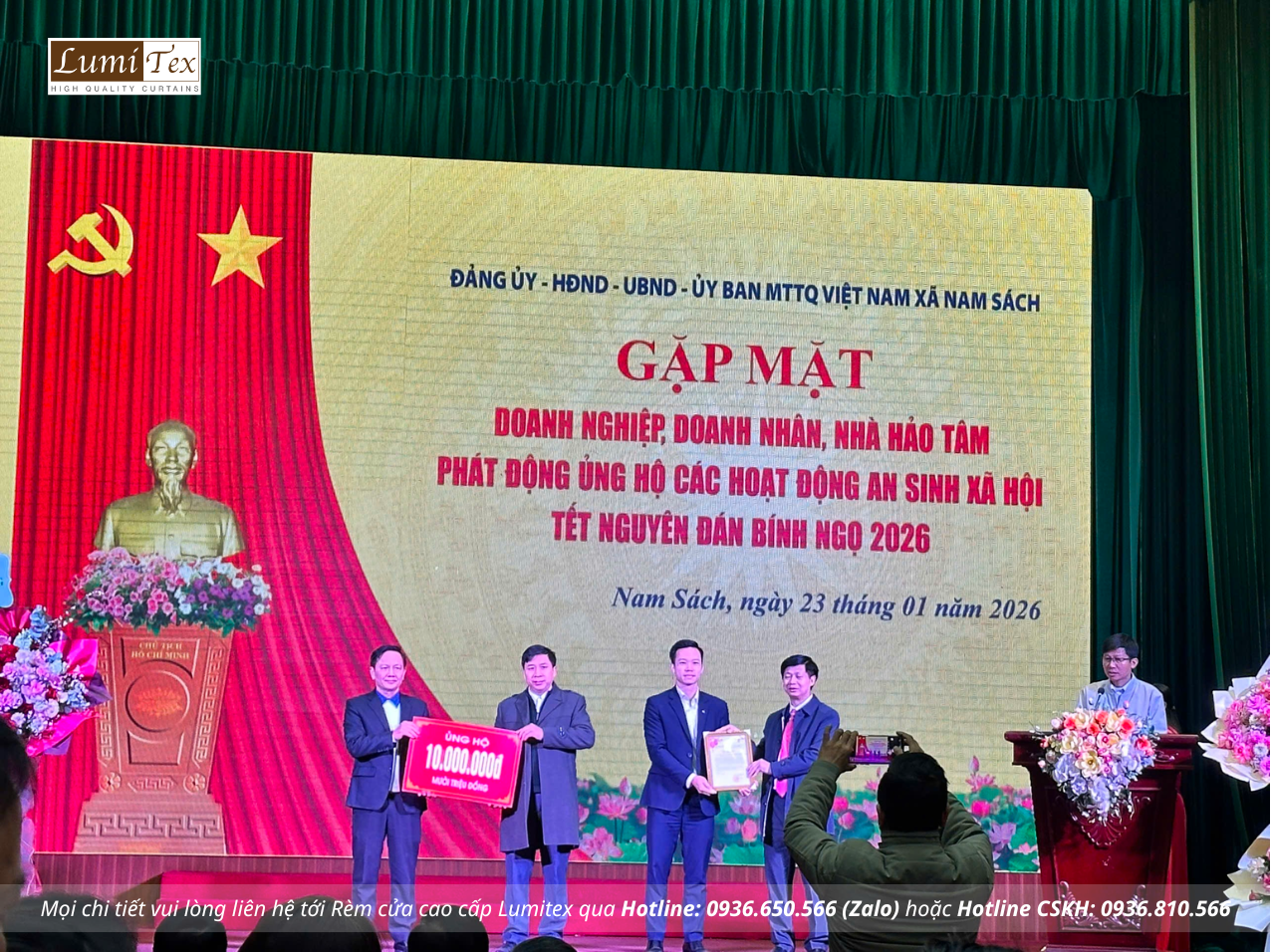 Doanh nghiệp hội viên Hội Doanh nhân trẻ Hải Phòng lan tỏa yêu thương trong chương trình Tết nhân ái Bính Ngọ 2026