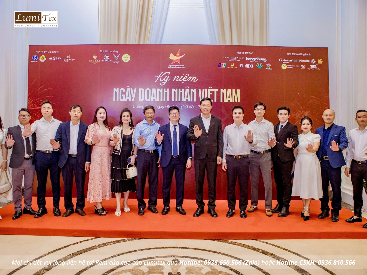 Rèm Lumitex cùng cộng đồng doanh nhân trẻ tại Lễ kỷ niệm Ngày Doanh nhân Việt Nam 2026