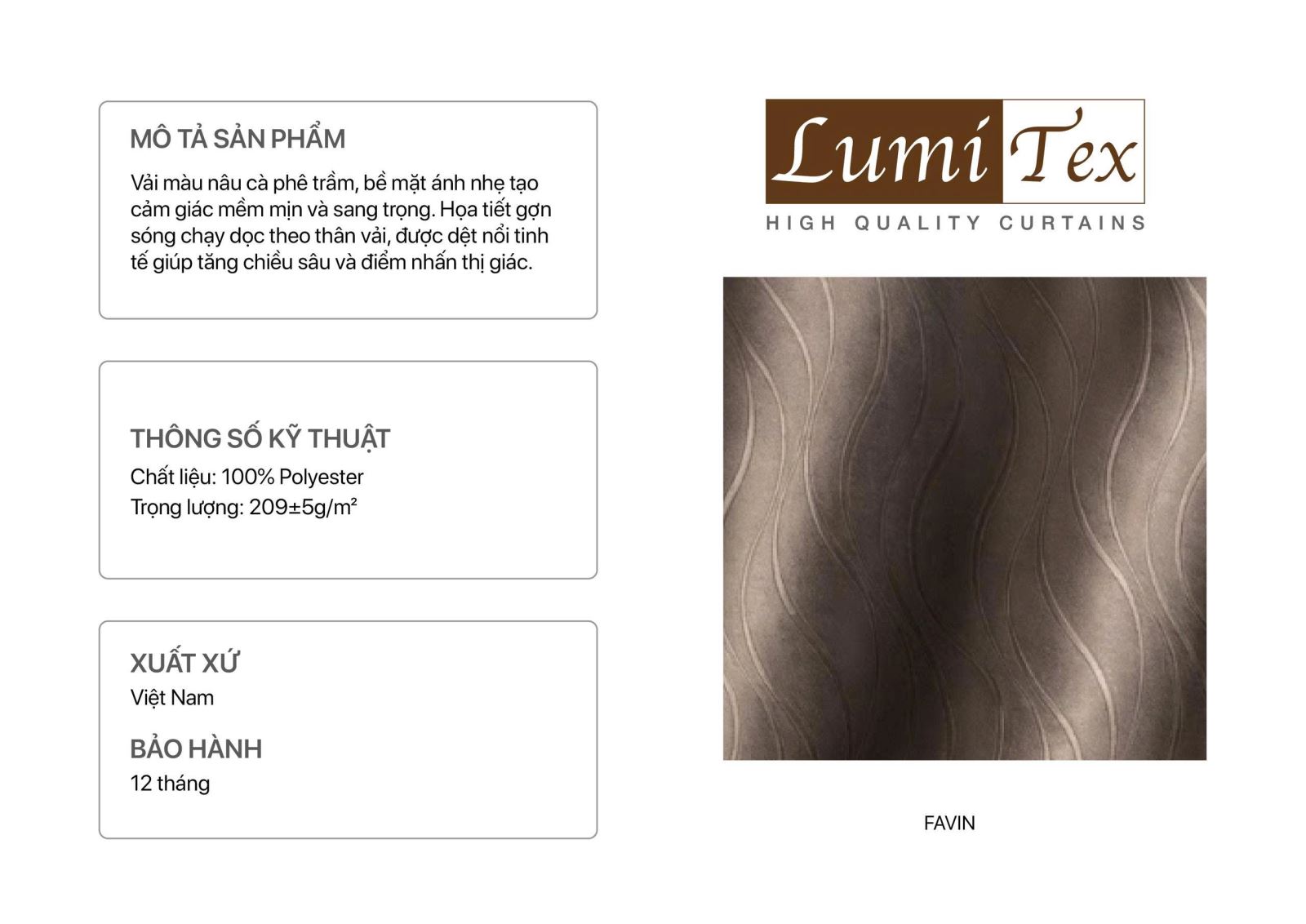 rèm vải Lumitex 001