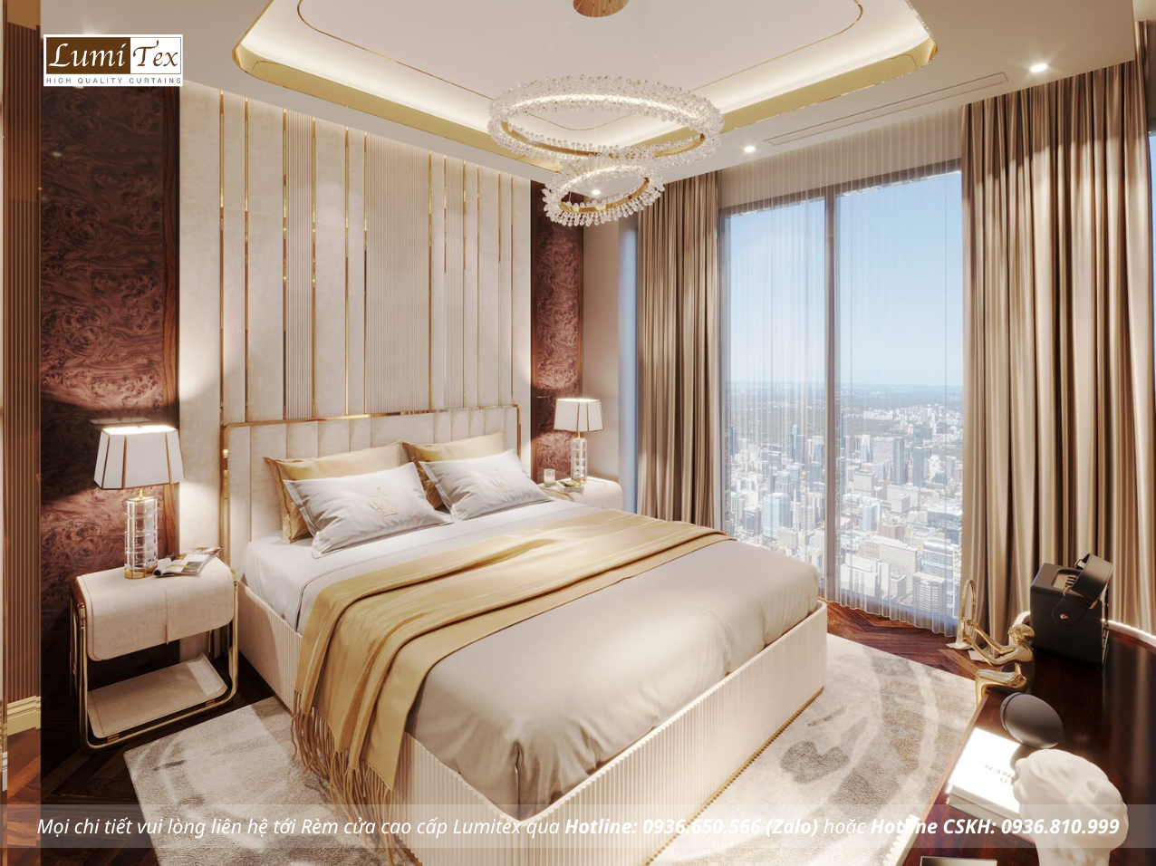 Giải pháp rèm căn hộ chung cư Diamond Crown Hải Phòng