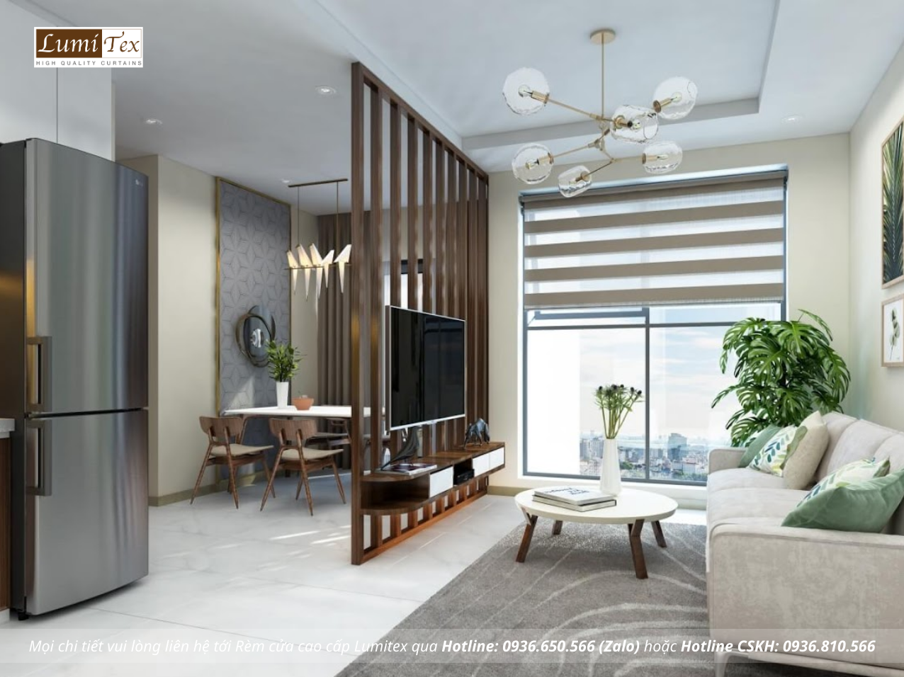 Gợi ý rèm cửa căn hộ chung cư phù hợp từng không gian