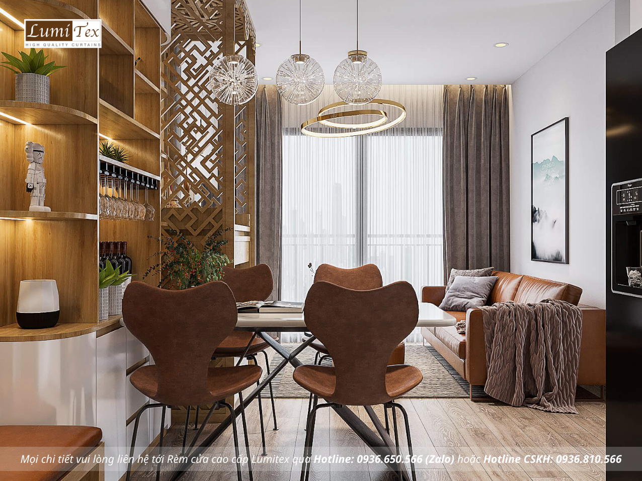 Gợi ý rèm cửa căn hộ chung cư phù hợp từng không gian