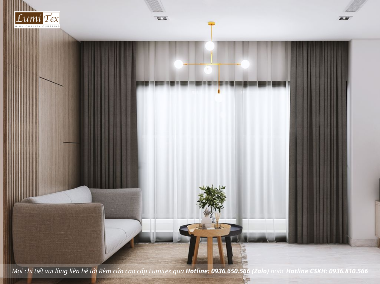 Gợi ý rèm cửa căn hộ chung cư phù hợp từng không gian