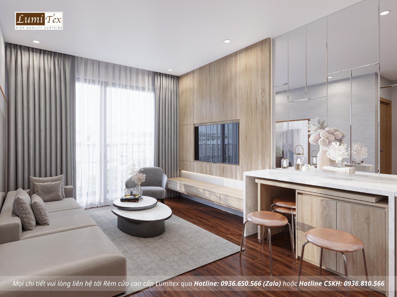 Gợi ý rèm cửa căn hộ chung cư phù hợp từng không gian