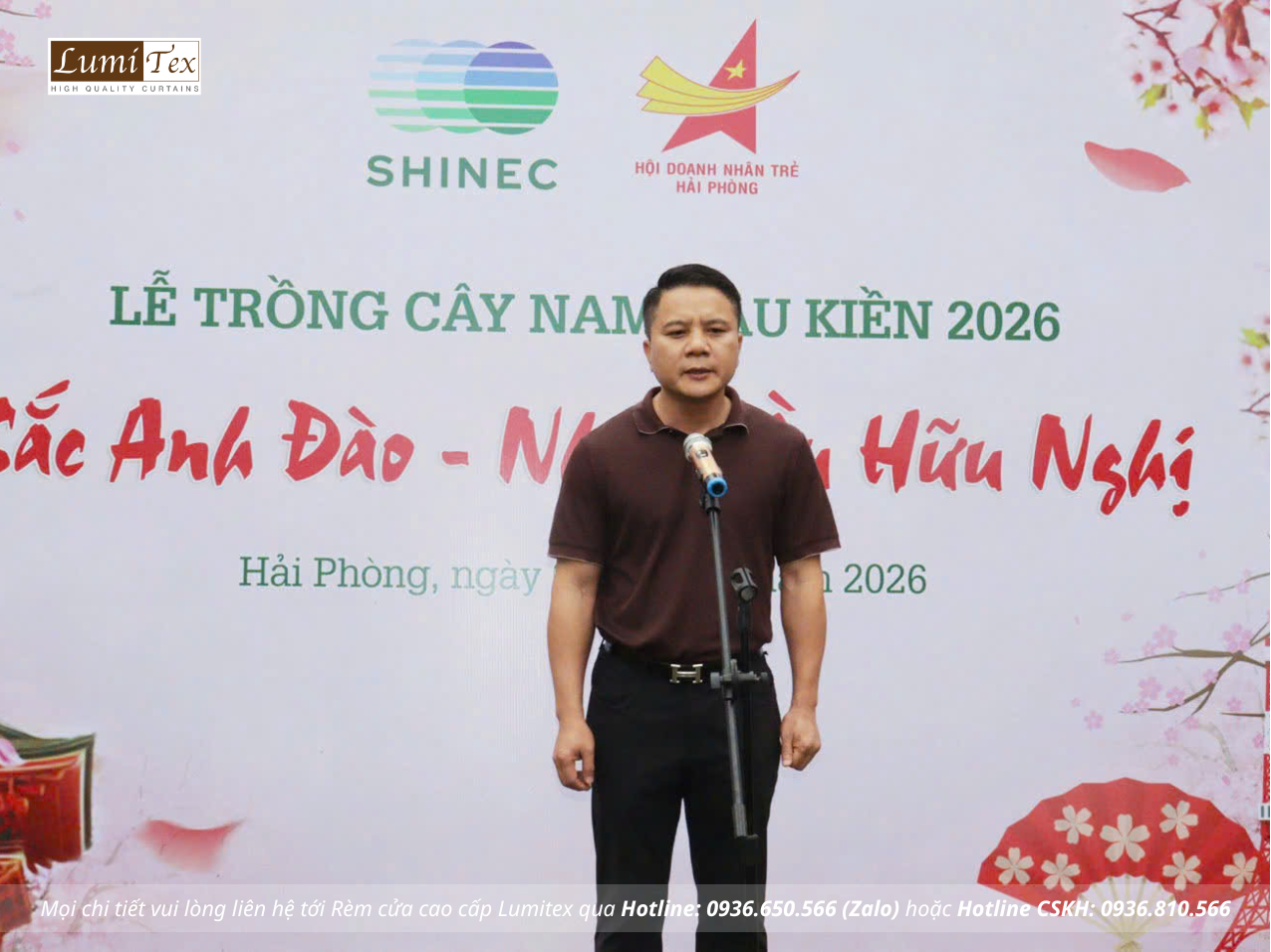 Hội Doanh nhân trẻ Hải Phòng đồng hành cùng Lễ trồng cây 2026 “Sắc Anh Đào – Nhịp cầu hữu nghị”