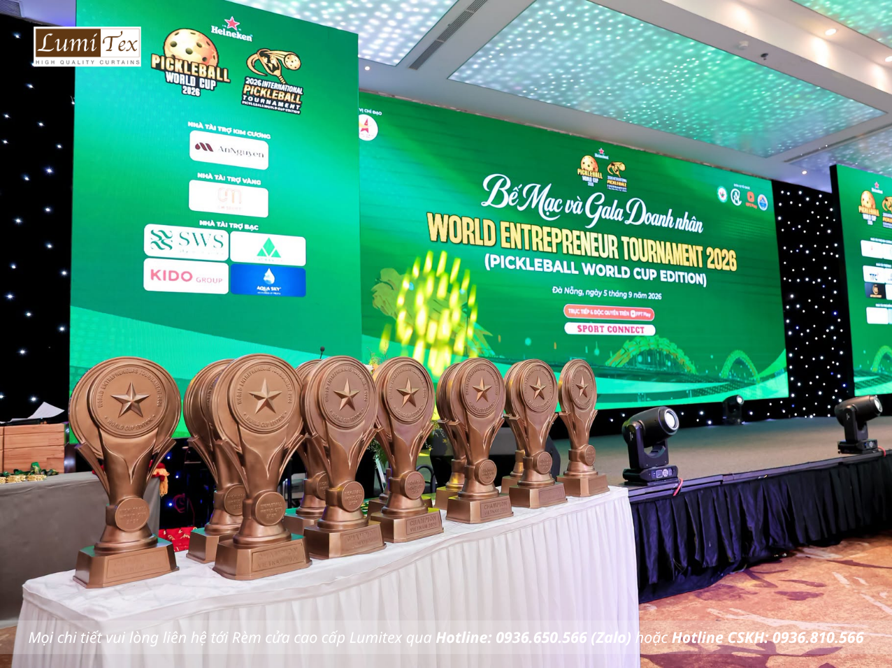 Rèm Lumitex đồng hành cùng cộng đồng doanh nhân tại Pickleball World Cup – Đà Nẵng 2026