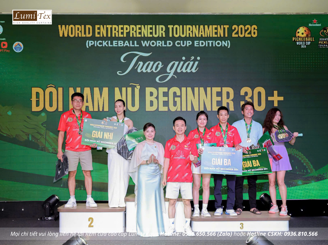 Rèm Lumitex đồng hành cùng cộng đồng doanh nhân tại Pickleball World Cup – Đà Nẵng 2026