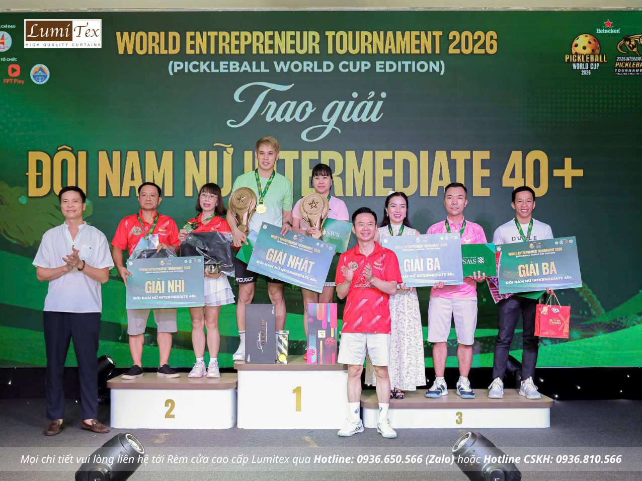 Rèm Lumitex đồng hành cùng cộng đồng doanh nhân tại Pickleball World Cup – Đà Nẵng 2026