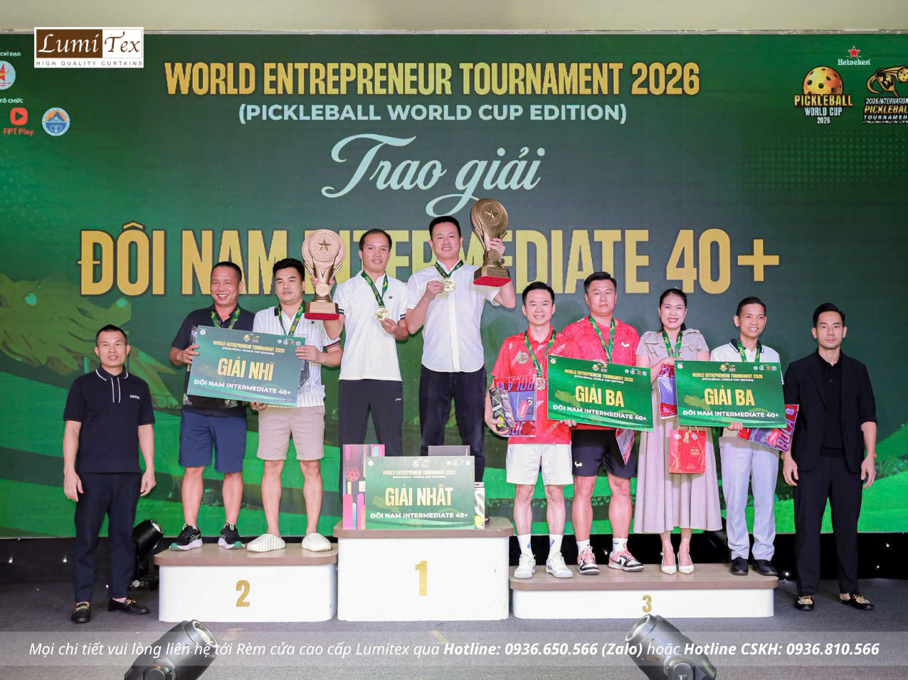 Rèm Lumitex đồng hành cùng cộng đồng doanh nhân tại Pickleball World Cup – Đà Nẵng 2026