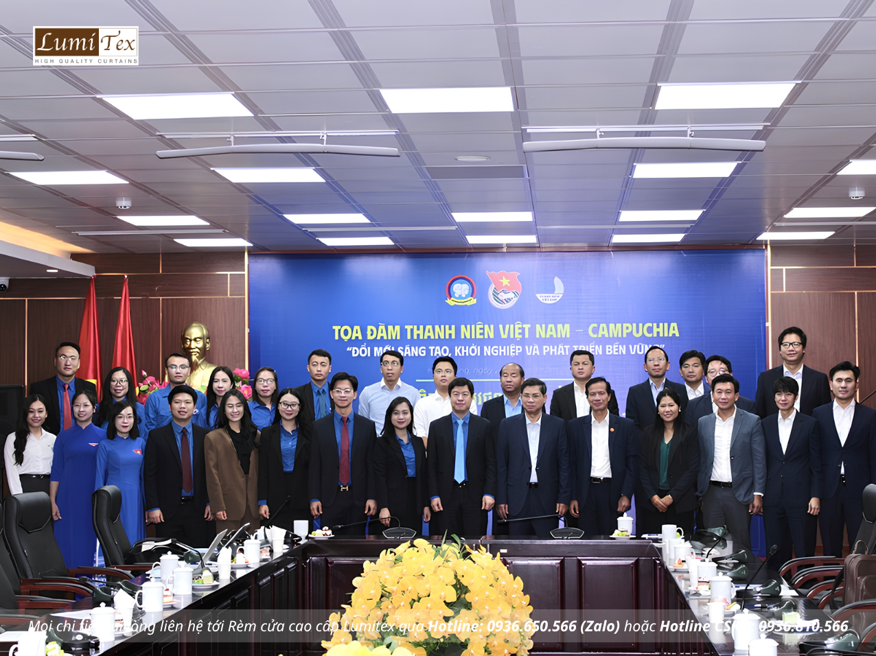 Rèm Lumitex cùng Hội Doanh nhân trẻ Hải Phòng tại Tọa đàm Thanh niên Việt Nam – Campuchia