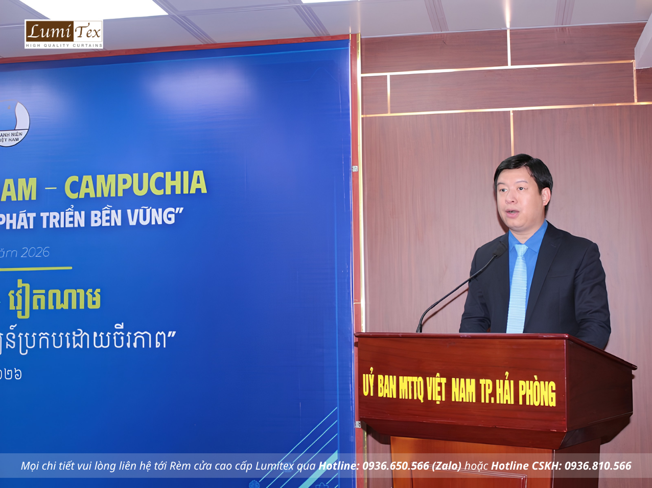 Rèm Lumitex cùng Hội Doanh nhân trẻ Hải Phòng tại Tọa đàm Thanh niên Việt Nam – Campuchia