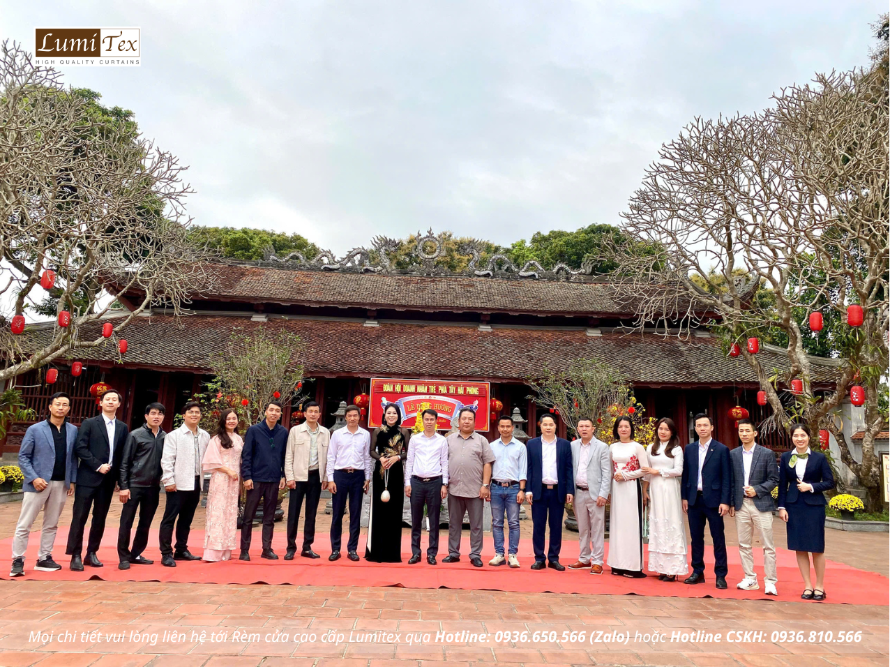 Hội Doanh nhân trẻ khu vực phía Tây Hải Phòng du xuân đi lễ đầu năm Bính Ngọ 2026