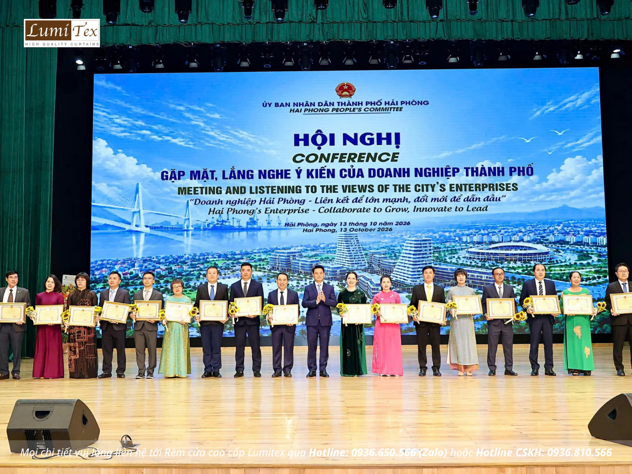 Rèm Lumitex tham dự Hội nghị gặp mặt doanh nghiệp nhân Ngày Doanh nhân Việt Nam 2026 Rèm Lumitex tham dự Hội nghị gặp mặt doanh nghiệp nhân Ngày Doanh nhân Việt Nam 2026