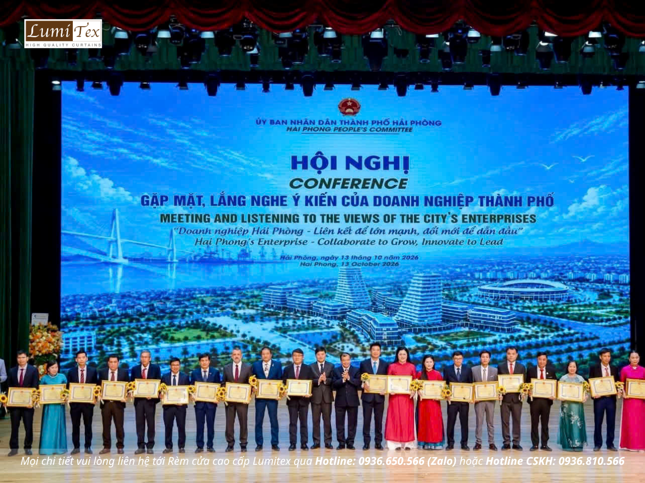 Rèm Lumitex tham dự Hội nghị gặp mặt doanh nghiệp nhân Ngày Doanh nhân Việt Nam 2026 Rèm Lumitex tham dự Hội nghị gặp mặt doanh nghiệp nhân Ngày Doanh nhân Việt Nam 2026
