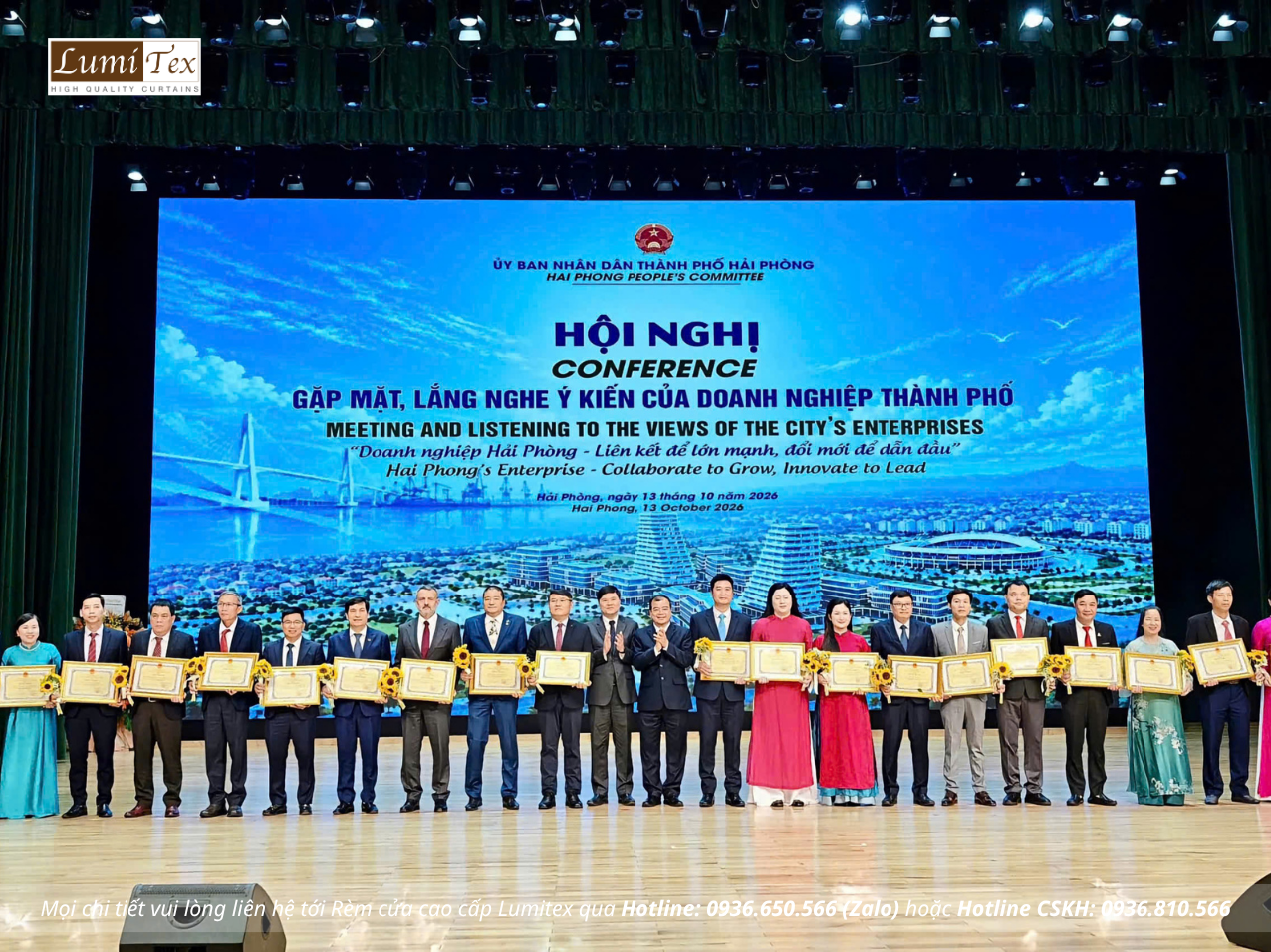 Rèm Lumitex tham dự Hội nghị gặp mặt doanh nghiệp nhân Ngày Doanh nhân Việt Nam 2026 Rèm Lumitex tham dự Hội nghị gặp mặt doanh nghiệp nhân Ngày Doanh nhân Việt Nam 2026
