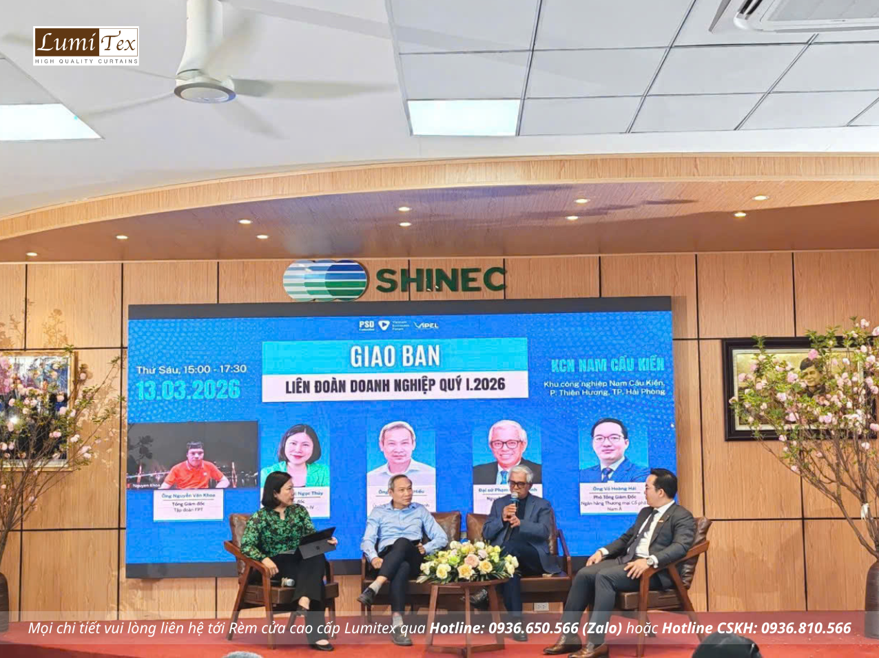 Rèm Lumitex tham dự chương trình “Kết nối chiến lược – Chia sẻ tầm nhìn – Chuyển mình bứt phá” tại Hải Phòng