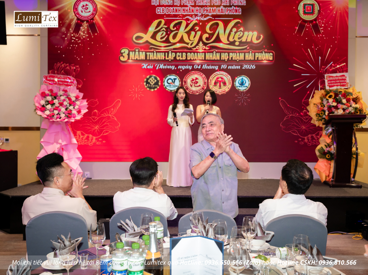 Rèm Lumitex tham gia Lễ kỷ niệm 3 năm thành lập CLB Doanh nhân họ Phạm Hải Phòng