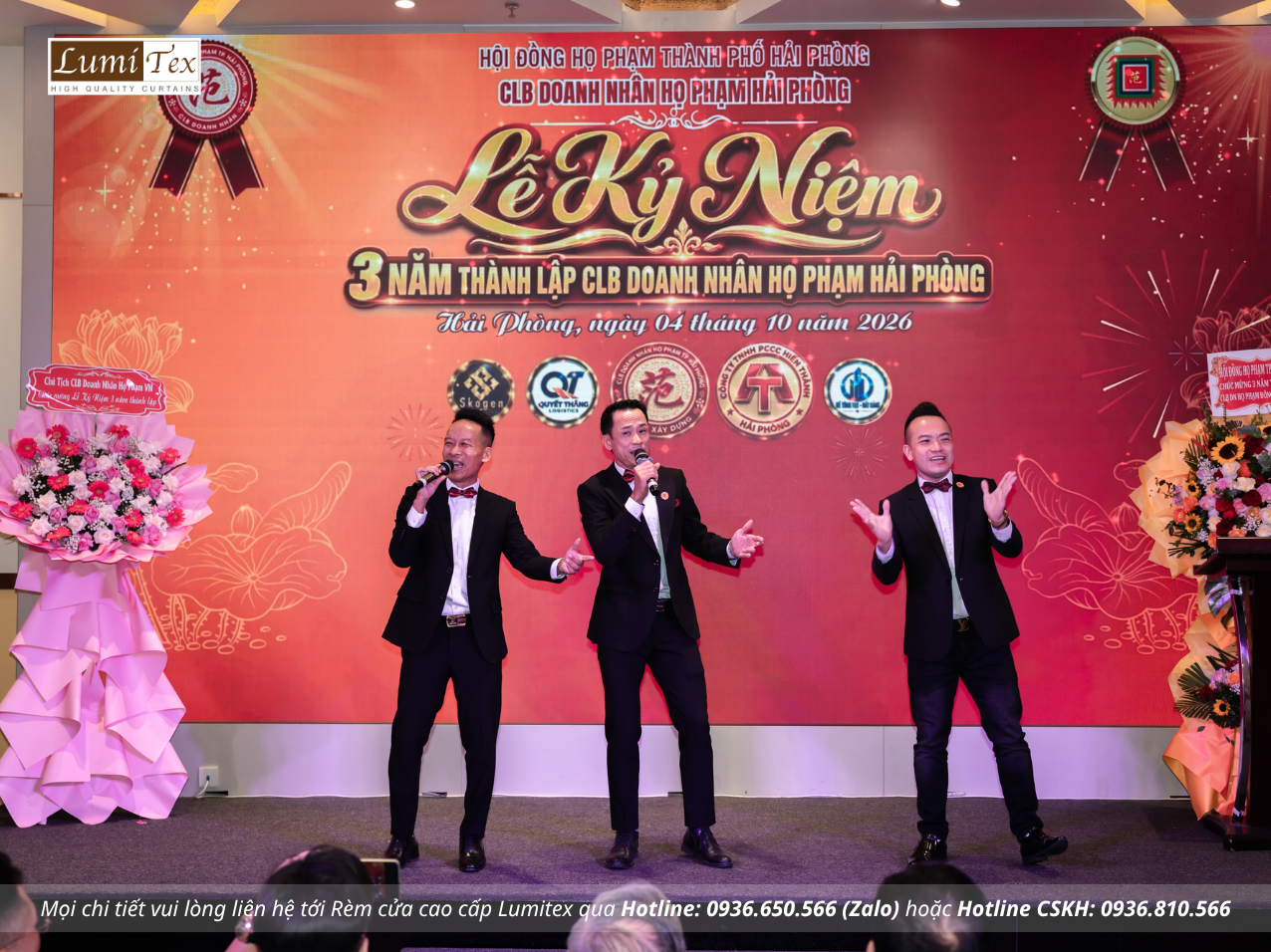 Rèm Lumitex tham gia Lễ kỷ niệm 3 năm thành lập CLB Doanh nhân họ Phạm Hải Phòng
