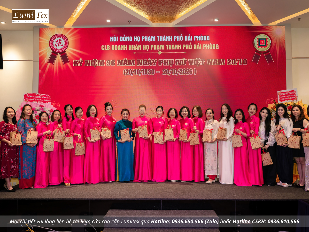 Rèm Lumitex tham gia Lễ kỷ niệm 3 năm thành lập CLB Doanh nhân họ Phạm Hải Phòng