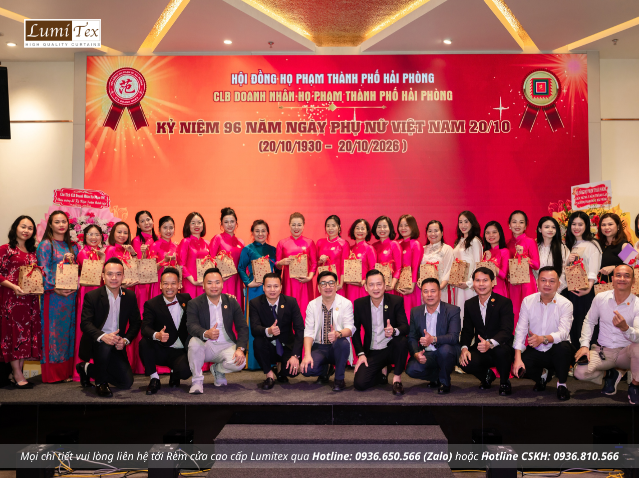 Rèm Lumitex tham gia Lễ kỷ niệm 3 năm thành lập CLB Doanh nhân họ Phạm Hải Phòng