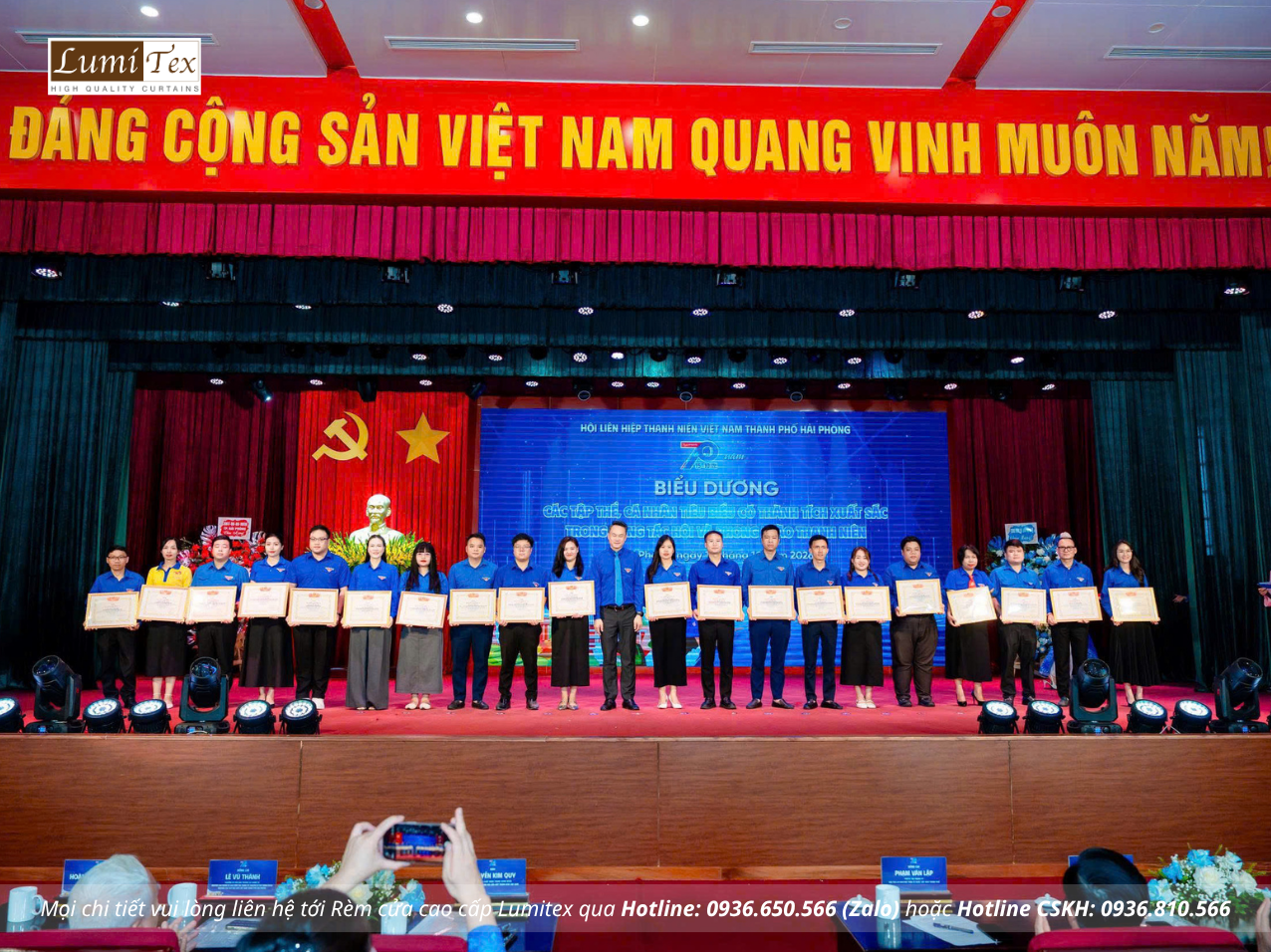 Hội Doanh nhân trẻ tham dự Lễ kỷ niệm 70 năm Ngày truyền thống Hội Liên hiệp Thanh niên Việt Nam
