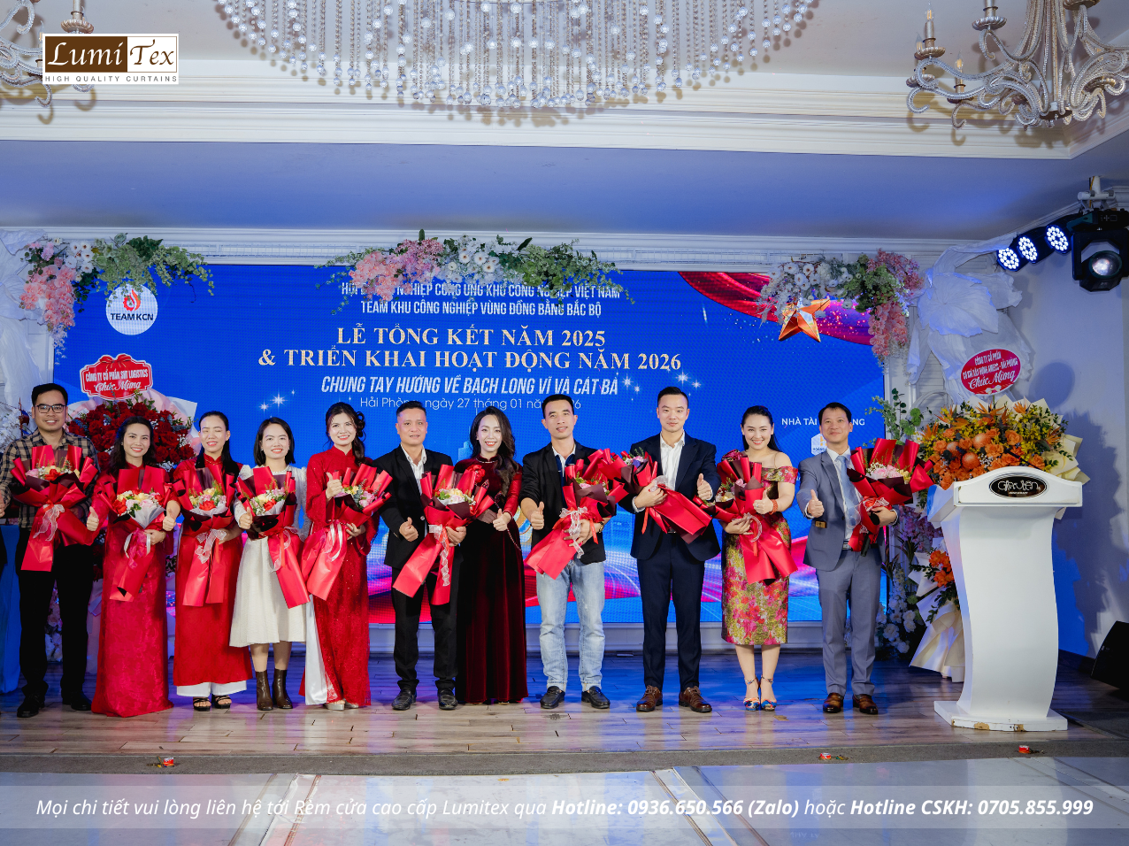Rèm Lumitex tham dự Lễ tổng kết năm 2025 – Định hướng hoạt động 2026 của TEAM KCN Rèm Lumitex tham dự Lễ tổng kết năm 2025 – Định hướng hoạt động 2026 của TEAM KCN