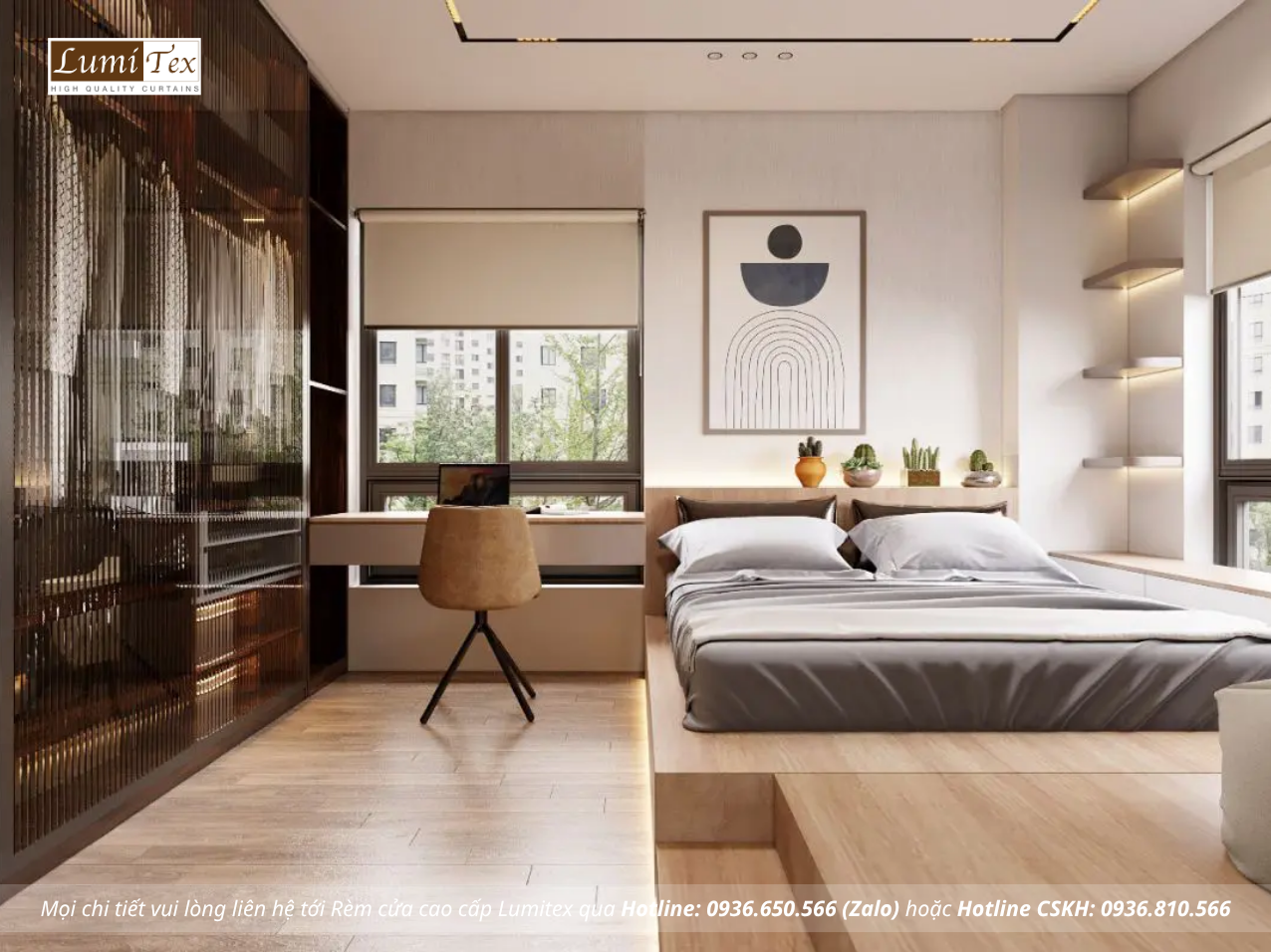 Mẫu rèm chống nắng cho căn hộ chung cư hiện nay