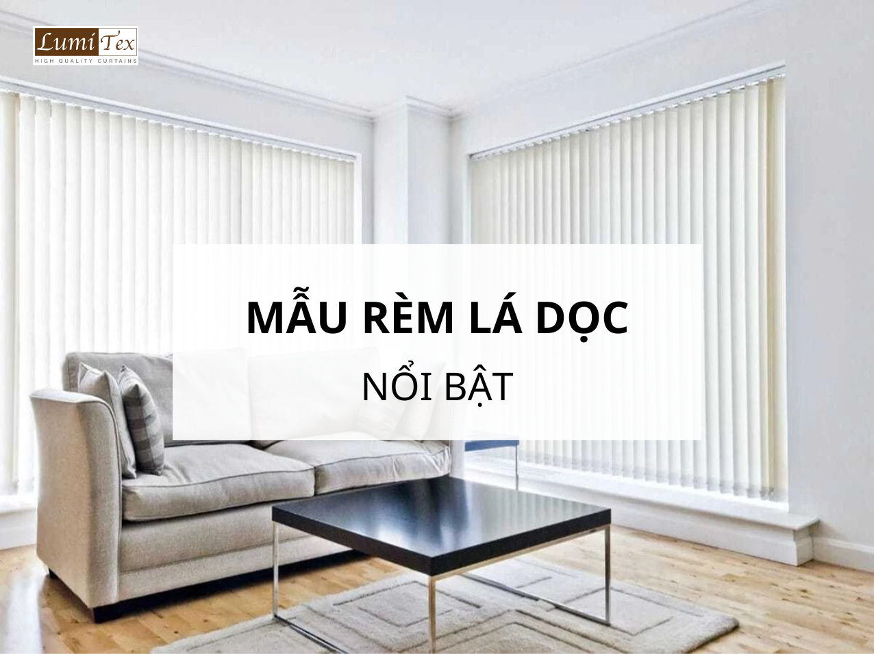 Rèm lá dọc nổi bật cho văn phòng