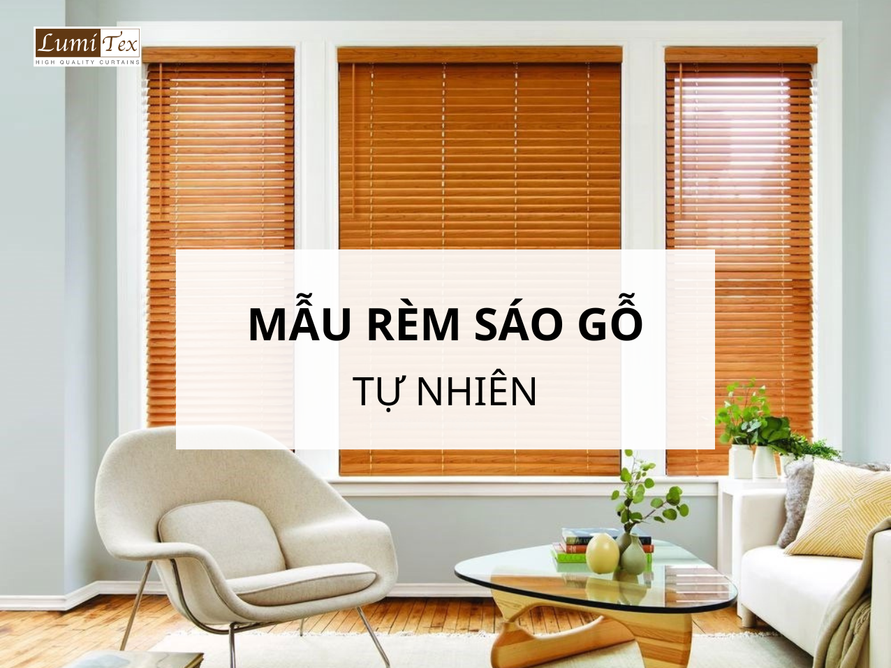 Rèm sáo gỗ tự nhiên chống sáng