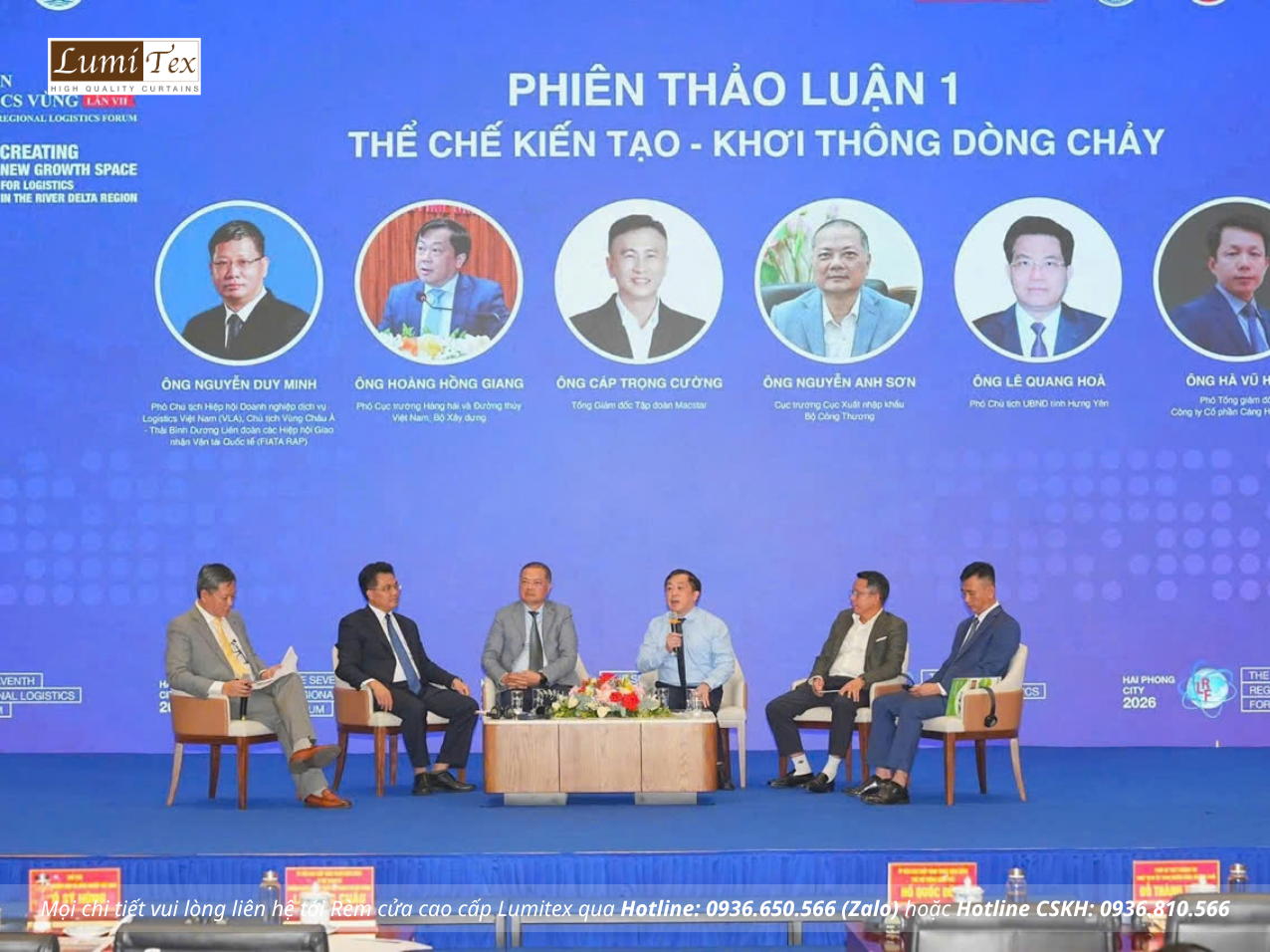 Rèm Lumitex đồng hành cùng Hội Doanh nhân trẻ Hải Phòng tham dự Diễn đàn Logistics Vùng lần VII năm 2026