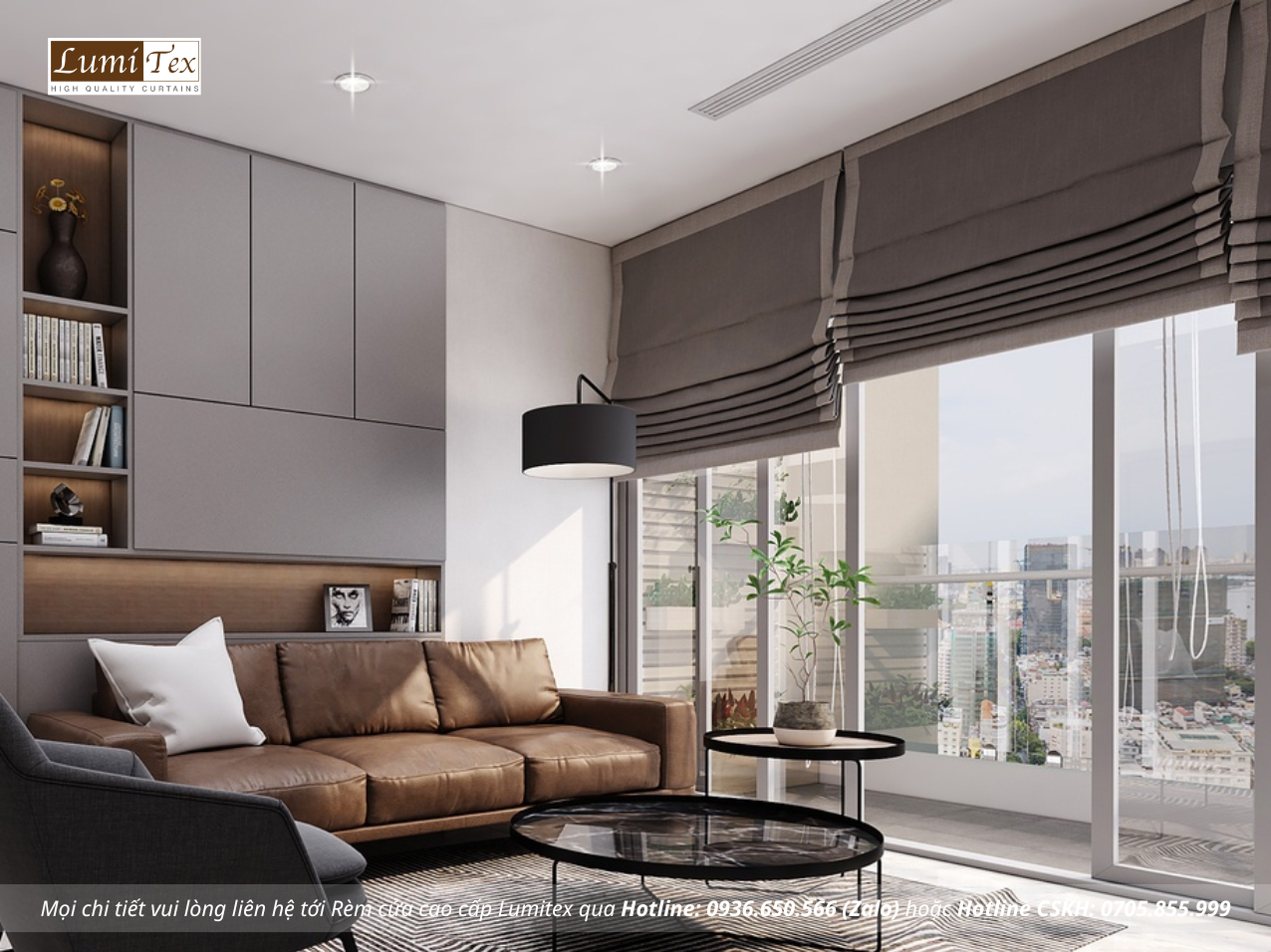 Rèm chung cư chống nắng cản sáng – Giải pháp hoàn hảo cho căn hộ hiện đại