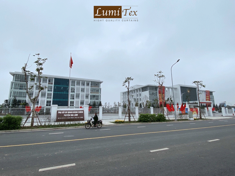 Dự án lắp đặt rèm cuốn cao cấp Modero - Hàn Quốc tại Trụ sở cơ quan hành chính huyện Gia Lâm, Hà Nội