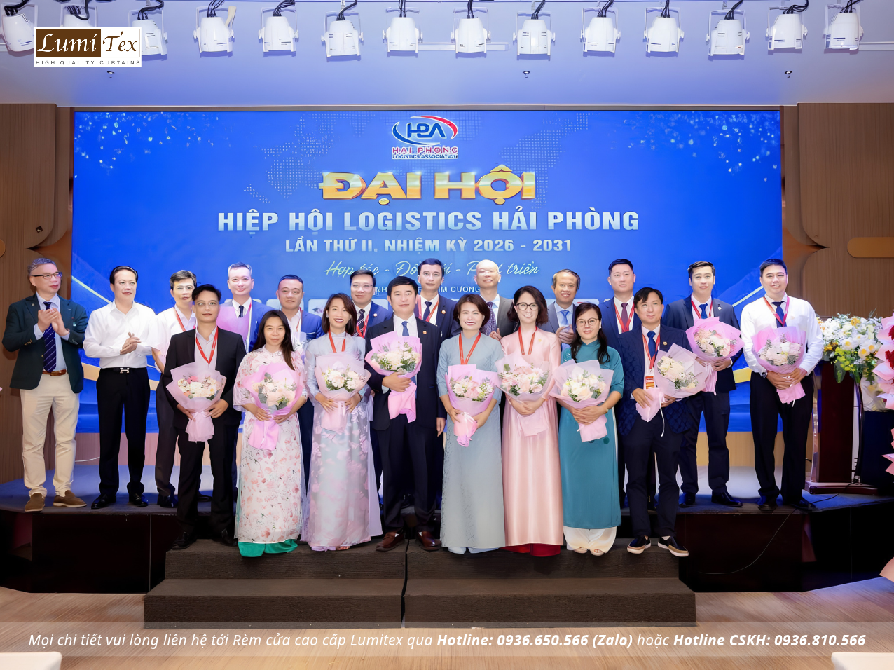 Rèm Lumitex chúc mừng Đại hội Hiệp hội Logistics Hải Phòng lần thứ II