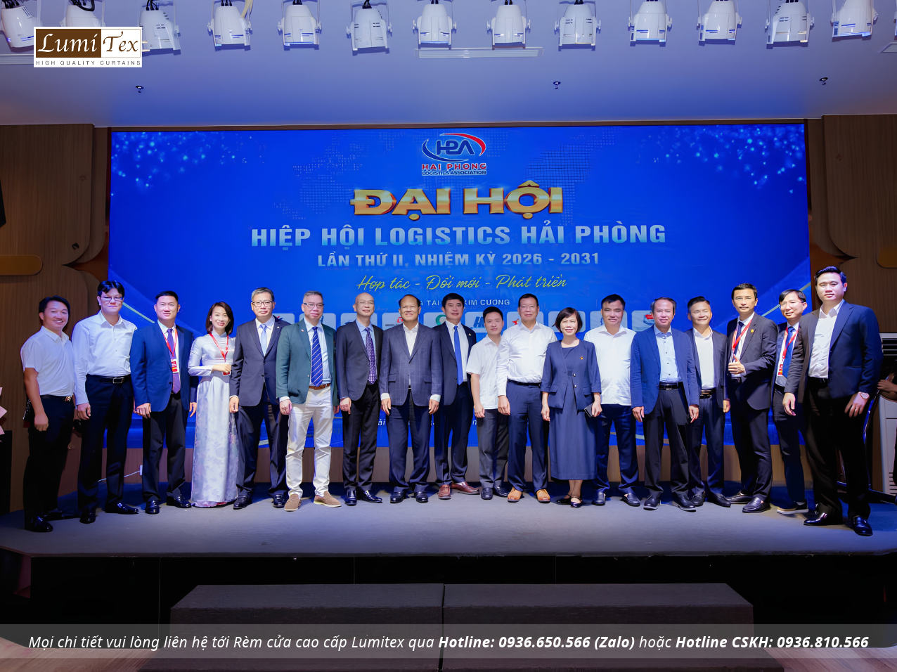 Rèm Lumitex chúc mừng Đại hội Hiệp hội Logistics Hải Phòng lần thứ II