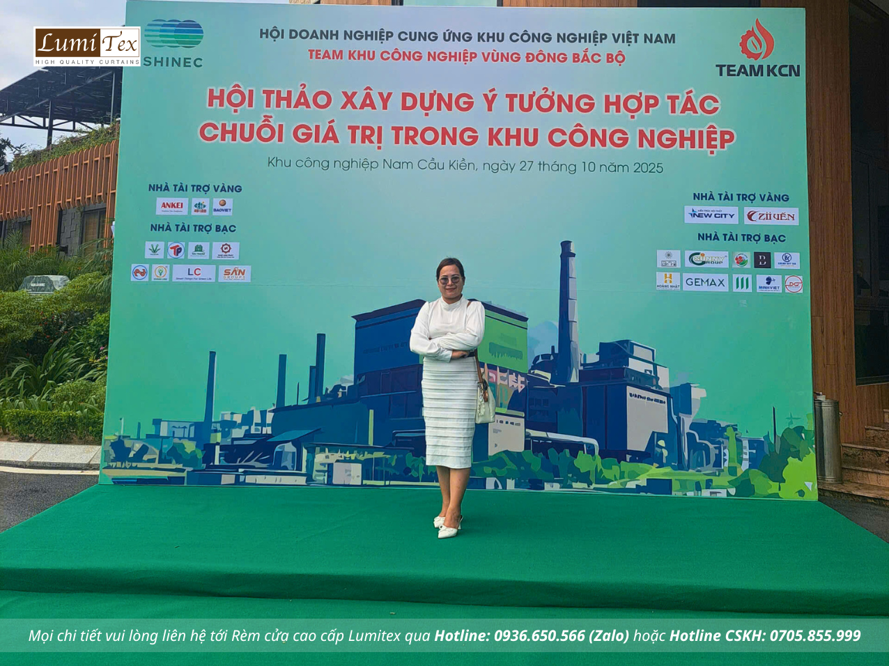 Rèm Lumitex cùng TEAM KCN tham dự Hội thảo Xây dựng ý tưởng hợp tác chuỗi giá trị trong khu công nghiệp Rèm Lumitex cùng TEAM KCN tham dự Hội thảo Xây dựng ý tưởng hợp tác chuỗi giá trị trong khu công nghiệp