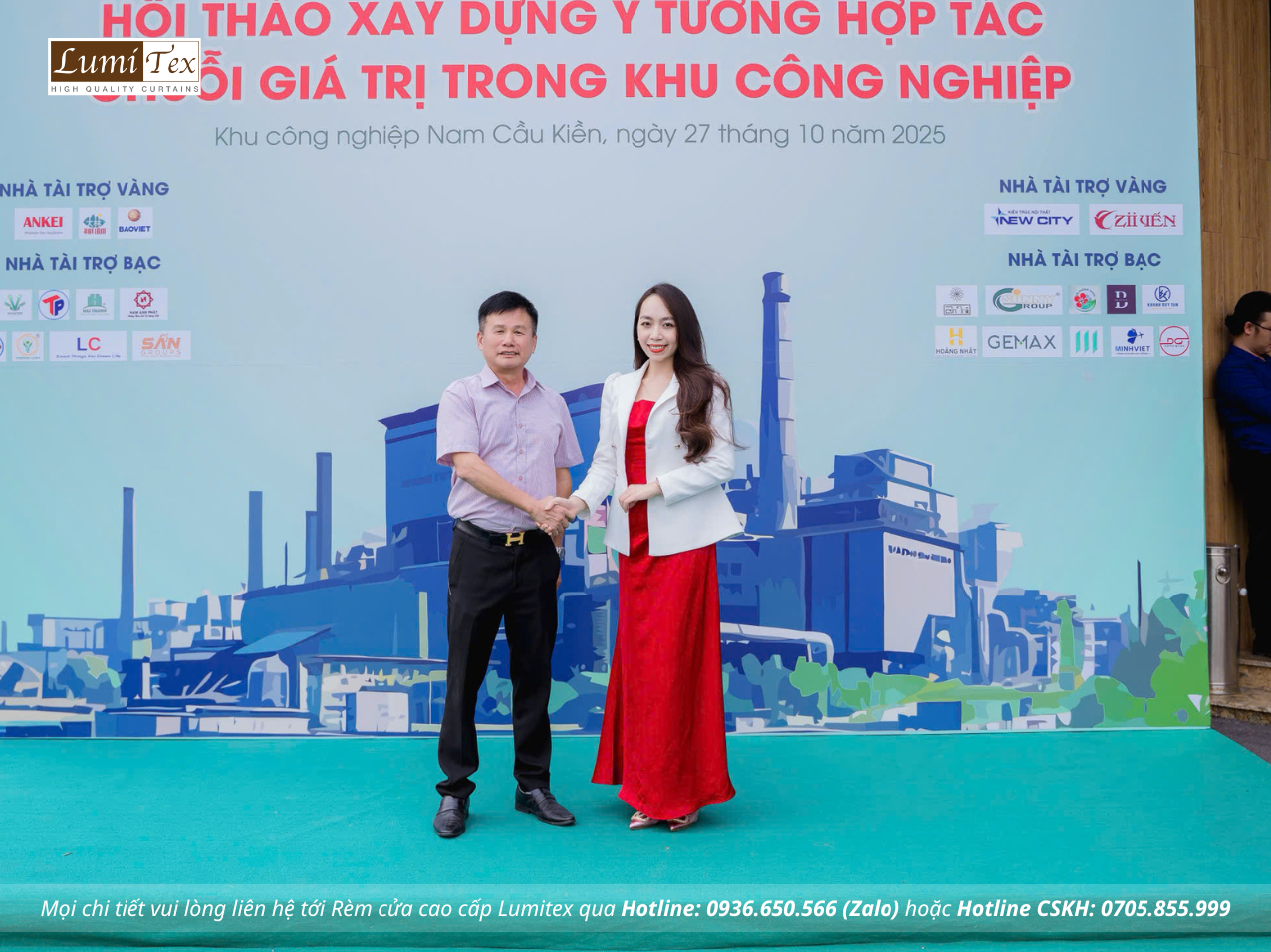 Rèm Lumitex cùng TEAM KCN tham dự Hội thảo Xây dựng ý tưởng hợp tác chuỗi giá trị trong khu công nghiệp Rèm Lumitex cùng TEAM KCN tham dự Hội thảo Xây dựng ý tưởng hợp tác chuỗi giá trị trong khu công nghiệp