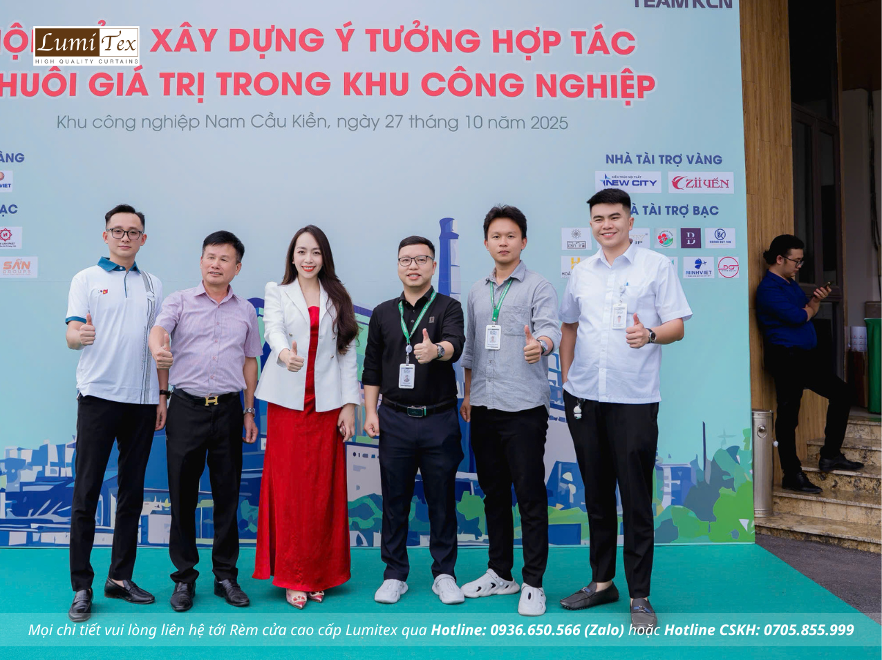 Rèm Lumitex cùng TEAM KCN tham dự Hội thảo Xây dựng ý tưởng hợp tác chuỗi giá trị trong khu công nghiệp Rèm Lumitex cùng TEAM KCN tham dự Hội thảo Xây dựng ý tưởng hợp tác chuỗi giá trị trong khu công nghiệp